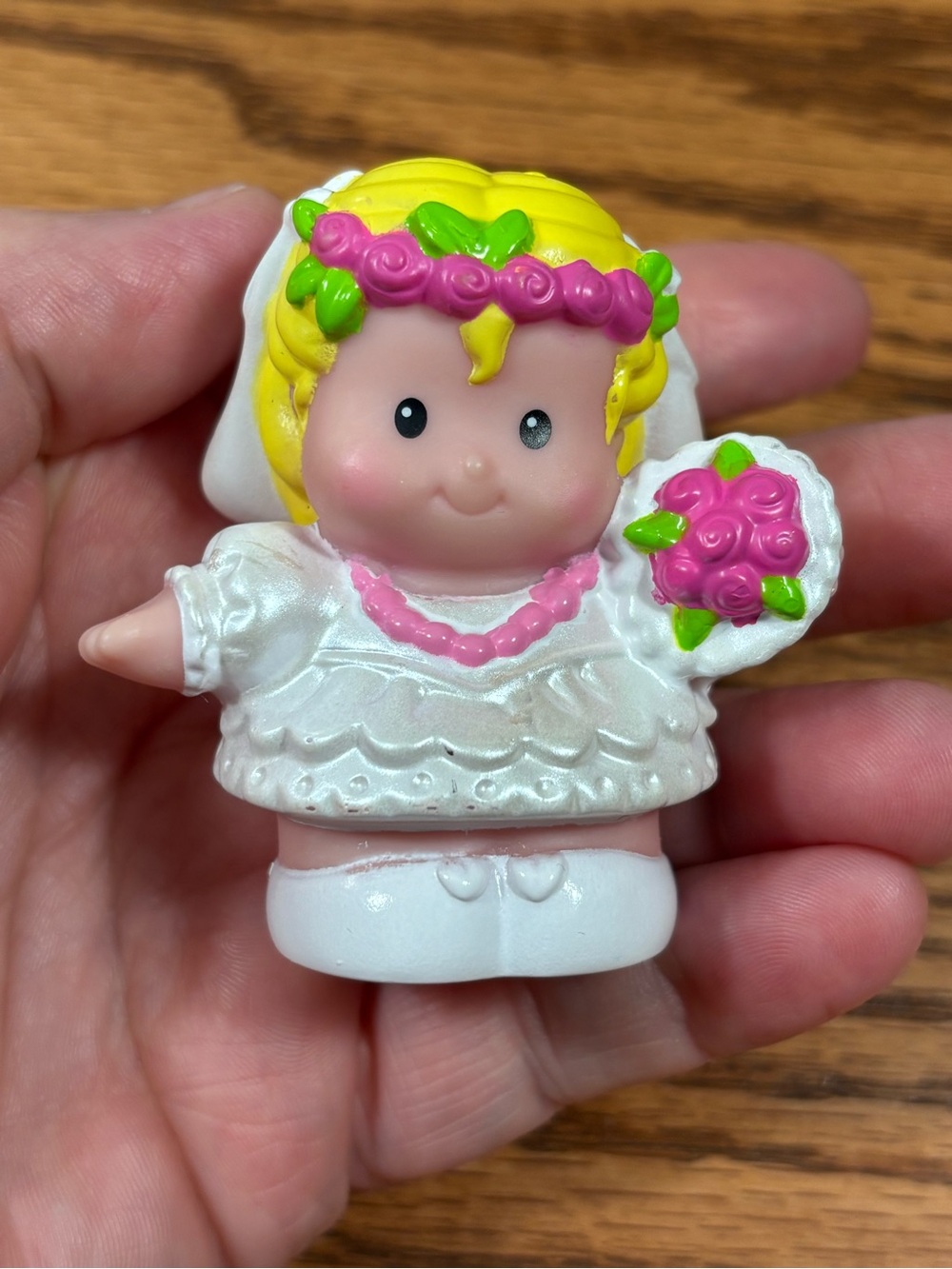 FISHER PRICE Little People Sarah Lynn Bride Wedding Figure Toy 2008 Mattel